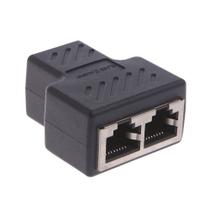 Adaptador Divisor de Conector RJ45 Ethernet - 1 a 2 Portas