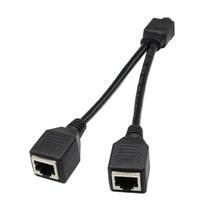 Adaptador Divisor de Rede LAN Ethernet RJ45 CAT5 - 1 a 2 Sockets (25cm)
