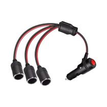 Adaptador Divisor De Tomada De Isqueiro Automotivo 12V 24V Com Interruptor Liga/Desliga, 1 Macho