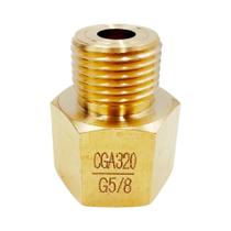 Adaptador do conector do cilindro do tanque, Conversor para regulador, G5/8 para CGA320 G5 8 Thread Adaptador do conector do cilindro do tanque, Conversor para regulador, G5/8 para CGA320 G5 8 Thread