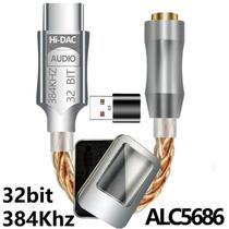 Adaptador Dongle DAC HiFi P2 USBC ALC5686 ou CX31993