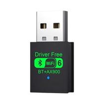 Adaptador Dongle USB WiFi6 Bluetooth 54 Dual Band 24G 5G AX900 Receptor De Rede Sem Fio Para Win10 Adaptador Dongle USB WiFi6 Bluetooth 54 Dual Band 24G 5G AX900 Receptor De Rede Sem Fio Para Win10