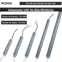Adaptador Driver LED Ultrafino De Alta Potência 18W-100W 170-260V Para Transformadores De Iluminação