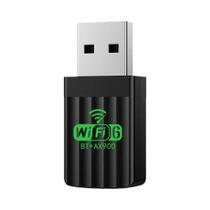 Adaptador Dual Band WIFI 6 AX900 2.4G 5GHz Dongle USB Placa De Rede Para Laptop Receptor Sem Fio