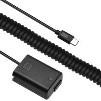 Adaptador Dummy AC-PW20 Bateria Sony NP-FW50 Espiral USB-C Adaptador Dummy AC-PW20 Bateria Sony NP-FW50 Espiral USB-C
