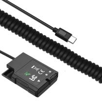 Adaptador Dummy PD EP-5A Bateria Nikon EN-EL14 Espiral USB-C