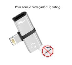 Adaptador Duplo Lightning Fone Carregador Para iPhone