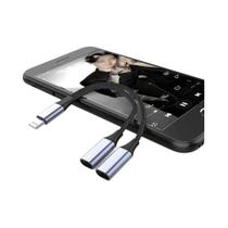 Adaptador Duplo Lightning Para iPhone 14 13 12 11, Cabo Divisor De Carregador AUX Adaptador Duplo Lightning Para iPhone 14 13 12 11, Cabo Divisor De Carregador AUX