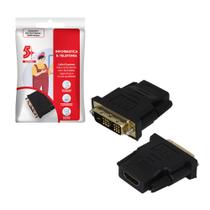 Adaptador dvi 18+1 macho / hdmi femea