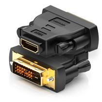 Adaptador DVI 24+1 24+5 Macho P/ HDMI Fêmea Monitor Vention