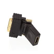 Adaptador DVI-D Macho para HDMI - Fêmea - Rotativo