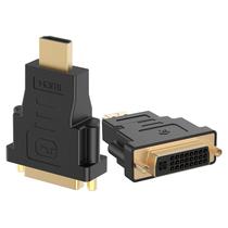 Adaptador DVI HDMI conector Bi Direcional com contatos banhados para monitores CRT LED LCD digitais computadores desktop notebooks Laptop Projetor