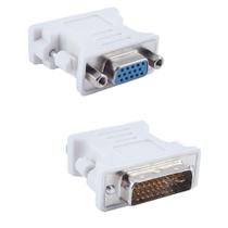 Adaptador Dvi-I Dual Link 24+5 Macho Para Vga 15 Fêmea