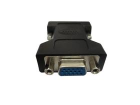 Adaptador dvi macho (dvi-a) x db15 femea (vga) v preto