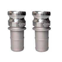 Adaptador e acoplamento macho de alumínio Camlock Fittings Quafwia de 2 polegadas