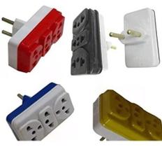 Adaptador E Conversor De Tomada Benjamin Cores Variadas