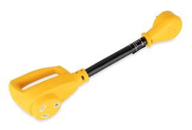 Adaptador elétrico Camco Camper/RV 15A macho para 30A fêmea