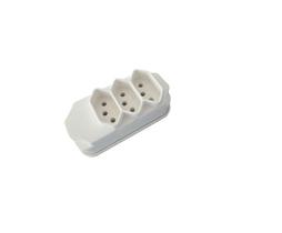 Adaptador Elétrico De Tomadas Branco Celuz