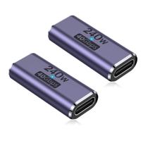 Adaptador Eletrônico Acoplador USB-C AuviPal 240W Pacote com 2