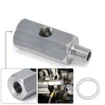 Adaptador Em T De Aço Inoxidável Para Sensor De Pressão De Óleo 1/8'' BSPT Para 1/8 NPT, Medidor Adaptador Em T De Aço Inoxidável Para Sensor De Pressão De Óleo 1/8'' BSPT Para 1/8 NPT, Medidor