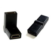 Adaptador Emenda HDMI Femea Articulavel 180 Graus