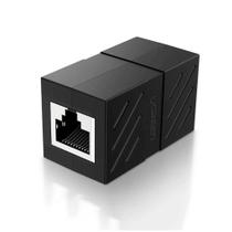 Adaptador Emenda Rj45 Ugreen Nw114 Gigabit 1000mbps Fêmea Bk