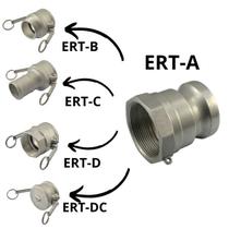 Adaptador Engate Rápido Rosca Fêmea (BSP) ERT-A 3 pol. - Camlock
