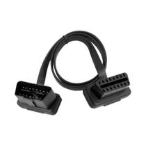 Adaptador Extensor OBD2 Fino E Plano De 16 Pinos Macho Para Fêmea 30-150CM Cabo De Detecção