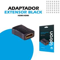 Adaptador Extensor Preto HDMI-HDMI Letron Conector - Leonora