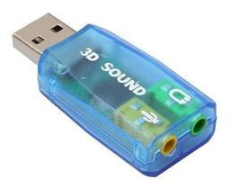 Adaptador Externo De Som 5.1 Usb Placa De Som Computador Pc