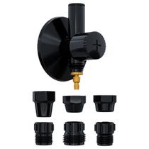 Adaptador Filtro de água Registro + ponto de Água ABS Preto Adaptador Filtro de água Registro + ponto de Água ABS Preto