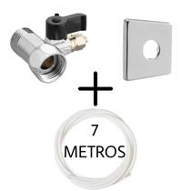 Adaptador Filtro Purificador de Água Electrolux Com Canopla Quadrada e Mangueira 7m