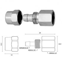 Adaptador Filtro Torneira Rosca 1/4 X Mangueira 5/16 Ou 8mm - 1500006 Adaptador Filtro Torneira Rosca 1/4 X Mangueira 5/16 Ou 8mm - 1500006