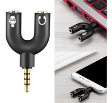 Adaptador Fone Headset Microfone Lapela Celular P2 Xp3 Áudio Adaptador Fone Headset Microfone Lapela Celular P2 Xp3 Áudio