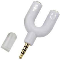 Adaptador Fone/Microfone P2/P3 Pto/Bco