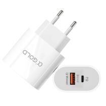 Adaptador fonte 40w turbo usb-c sem cabo a gold