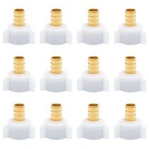 Adaptador giratório PEX SUNGATOR de 1/2 polegada x 1/2 polegada, pacote com 12