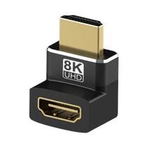 Adaptador HDMI 2.1 8K - 90° e 270° - 8K60Hz/4K120Hz/48Gbps - Compatível com PS5, PS4, HDTV e PC