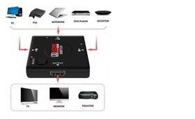 Adaptador HDMI 3 x 1 Switch Divisor Full HD 1,4