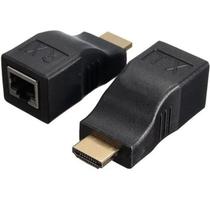 Adaptador Hdmi 30 Metros Rj45 Cat5/cat6 1080p 3d Lt-143