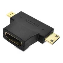 Adaptador Hdmi 3x1 Hdmi Femea X Mini Macho X Micro Macho