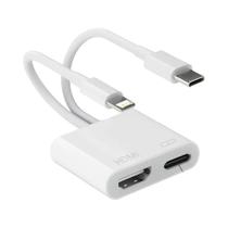 Adaptador HDMI 4K Para iPhone 17 16 15 14 13 12 11 pro Max XS XR Para HDTV Projetor Monitor