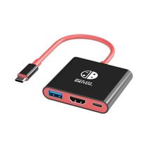 Adaptador HDMI 4K Para Nintendo Switch OLED, Estação De Carregamento USB 3.0 Tipo C Com Saída HDMI Adaptador HDMI 4K Para Nintendo Switch OLED, Estação De Carregamento USB 3.0 Tipo C Com Saída HDMI