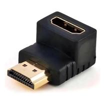 Adaptador Hdmi 90 Graus Em L Macho X Fêmea 1.4 Para Tv Parede
