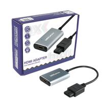 Adaptador HDMI BITFUNX N64/NGC/SFC/SNES Auto SV e AV 16:9/4:3 Cinza