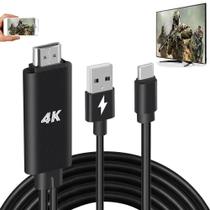 Adaptador hdmi Cabo USB Tipo C mhl 4K Cabo Conversor de Vídeo para Espelhamento e Carregamento para Mon