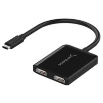 Adaptador HDMI duplo USB tipo C Sabrent DA-UCDH 4K 30Hz Win Adaptador HDMI duplo USB tipo C Sabrent DA-UCDH 4K 30Hz Win
