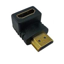 Adaptador HDMI Fêmea/HDMI Macho 90 Graus Video Audio