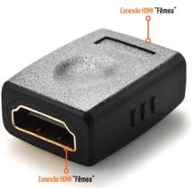Adaptador HDMI fêmea x fêmea Adaptador HDMI fêmea x fêmea