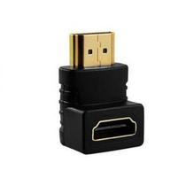 Adaptador HDMI Fêmea x HDMI Macho Curva L 90 Graus Cabo HDMI